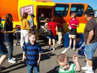 Outside the weiner mobile